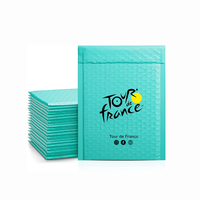6X10 Vert Poly Bubble Mailer Expédition Pack Sacs de Diffusion Logo Pour Collier de Pierres Précieuses