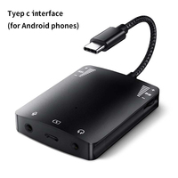 Boyi 3-in-1 Typ C bis 3,5mm Jack Ear phones Converter Live-Soundkarten adapter OTP-Schutz für Huawei für Samsung-Ausgangs typ