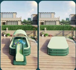 2.1m 2.6m <span class=keywords><strong>3m</strong></span> trẻ em chơi Nước Bể Bơi Bể bơi bơm hơi với máng trượt che nắng - Product Image 5