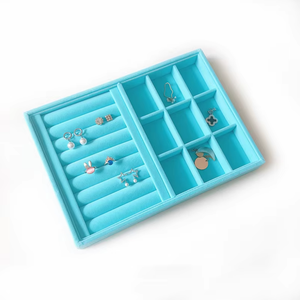 Plateau de présentation de bijoux grand format avec compartiments pour colliers, bagues et boucles d'oreilles, fabriqué en Chine pour les bijouteries et l'usage domestique - Product Image 6