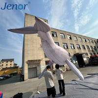 Baleine gonflable géante pour défilés, utilisée pour les événements commerciaux en plein air - Décoration de créature marine à des fins publicitaires