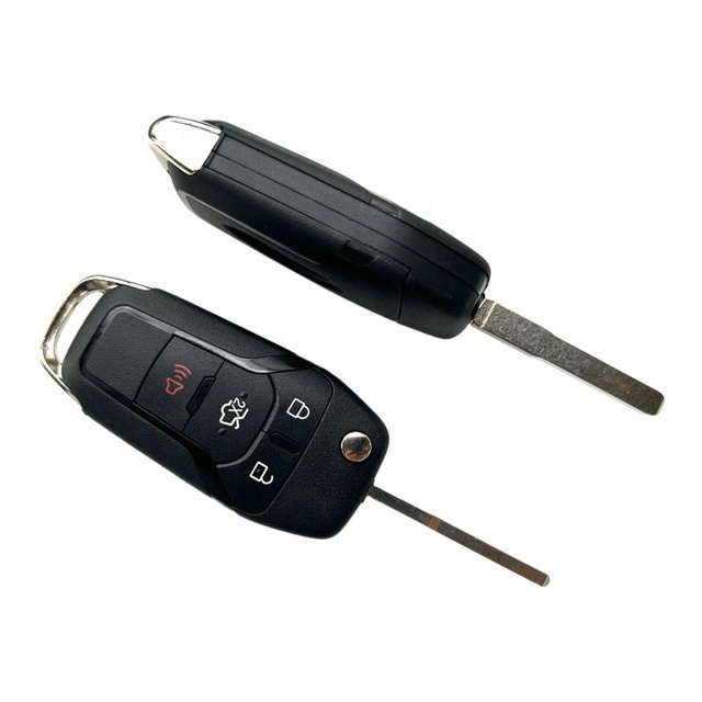 Flip Folding Key Shell 4 Buttons 315mhz Remote Control with ID49 Chip for F-ord Car Key