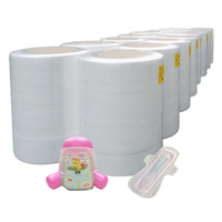 Tissu non tissé hydrophile perforé respirant à surface gaufrée pour couches pour bébés et serviettes hygiéniques