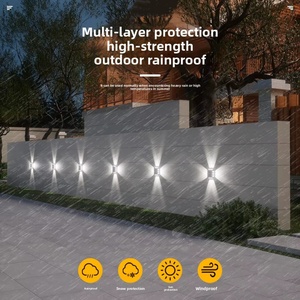 Applique Murale LED Solaire Carrée Étanche à Intensité Variable, Double Température de Couleur (2700K/5000K), Longue Durée de Vie pour l'Extérieur - Product Image 2