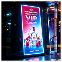 Affiche publicitaire EL avec kit support X, changement d'affiche facile. pour les lancements de nouvelles boissons, les promotions sur les plats et les offres spéciales saisonnières.