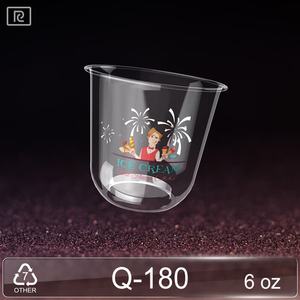 Vaso Compostable de PLA de Pared Simple Transparente, Varios Tamaños 180ml-700ml, Grado Alimenticio, Ecológico, Desechable para Bebidas Frías, Cafeterías, Eventos - Product Image 6