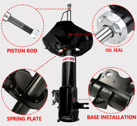 Amortiguador de Eje Delantero para Automóvil, OEM 1T0413031CJ, Personalizado por GDST OEM ODM, Venta Caliente, para Audi, Seat, Skoda, Volkswagen