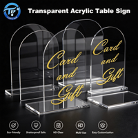 Support de Table en Acrylique Transparent 150x210x2mm – Présentoir de Bureau Clair pour Menus, Événements et Magasins