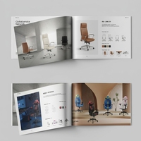 Brochure de produit personnalisée en gros pour chaise ergonomique A5, impression avec reliure parfaite ou piqûre à cheval