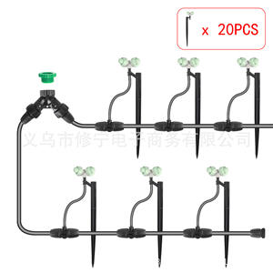 Système d'irrigation goutte-à-goutte pour jardin avec micro-asperseurs, tuyau de 1/2 pouce, kit d'arrosage automatique pour plantes et fleurs, pulvérisation atomisée - Product Image 2