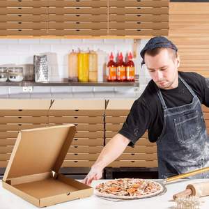 Caja de Pizza de Cartón Corrugado Ecológica con Logotipo Personalizado, Cierre Magnético, Reciclable para Empacar Pizza - Product Image 4
