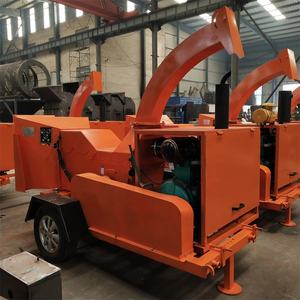 Trituradora de madera hidráulica con orugas de 55HP, motor diésel de 12HP, máquina increíble para industrias minoristas forestales, 1 año de garantía - Product Image 5