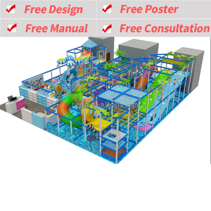 Centre de jeux pour enfants, équipement de jeux souples, équipement de terrain de jeux intérieur pour enfants avec toboggans et piscines à balles pour centres commerciaux - Product Image 2