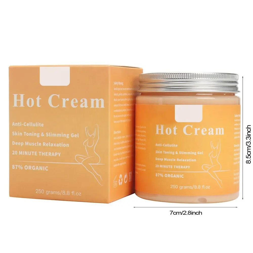 Private Label Natürliche Hautpflege Anti-Cellulite-Behandlung Hot Slim Body Butter Beste Taille Schlankheit creme Fett verbrennung