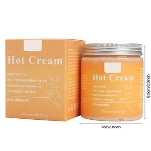 Marque privée Soins de la peau naturels <span class=keywords><strong>Traitement</strong></span> <span class=keywords><strong>anti</strong></span>-<span class=keywords><strong>cellulite</strong></span> Beurre corporel mince chaud Meilleure taille Crème amincissante Brûlure de graisse - Product Image 1