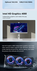 Computadora de Escritorio Todo en Uno de 24 Pulgadas, 1920x1080, <span class=keywords><strong>8GB</strong></span>+256GB SSD, Intel Core I5/I7, con Cámara Integrada para Uso Empresarial - Product Image 6