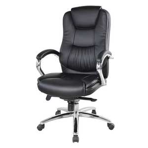 High Quality <b>Black</b> Soft Headrest PU Leather Ergonomic Swivel Tilt Height Adjustable Executive Boss Office <b>Chair</b> - Product Image 3