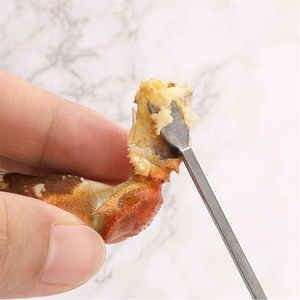 ที่แกะขาปูและอุปกรณ์สแตนเลส ที่แกะปูและส้อมสำหรับอาหารทะเล อุปกรณ์กินปูสำหรับเนื้อปูและไข่ปู - Product Image 4