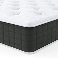 Matelas hybride orthopédique à ressorts ensachés OEM 10 pouces, taille king, queen, double, matelas enroulé, matelas de lit doux de haute qualité
