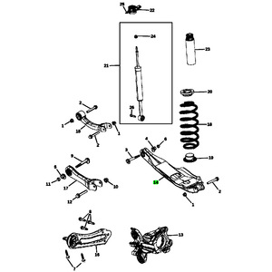 Brazo de Control Inferior 5090280AA para Sistema de Suspensión MacPherson de Jeep Cherokee 2014-2023 - Product Image 4