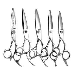 Professional Hairdressing Bangs Scissors Salon Scissor Imported Fat Clippers Kit Trimming Cutting Barber Willow Hair Scissors