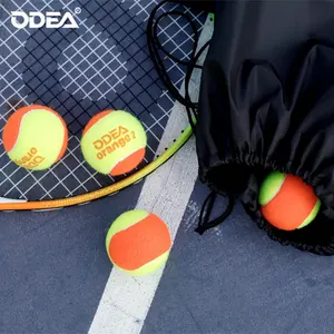 Balle <span class=keywords><strong>de</strong></span> <span class=keywords><strong>tennis</strong></span> ODEA pour enfants, vert, orange, rouge, décompression 25%/50%/75% pour enfants <span class=keywords><strong>de</strong></span> plus <span class=keywords><strong>de</strong></span> 5 ans, balle d'entraînement avec sac <span class=keywords><strong>seau</strong></span> - Product Image 4