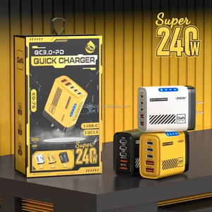 <span class=keywords><strong>5</strong></span> पोर्ट 240 डब्ल्यू <span class=keywords><strong>USB</strong></span>-C वॉल चार्जर त्वरित चार्ज 3.0 240w टाइप-सी यूएसबी सी सेल फोन चार्जर फास्ट चार्जिंग ट्रैवल एडाप्टर - Product Image 6