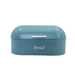 Metal Bread Box For Kitchen Countertop Bread Storage Bin With Lid Iron Powder Spraying Bread Bin For Loaves Bagels Chips
