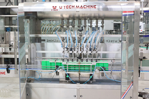 PLC + Màn hình cảm ứng kiểm soát độ chính xác cao Piston loại tuyến tính điền đóng nắp máy đóng gói - Product Image 3