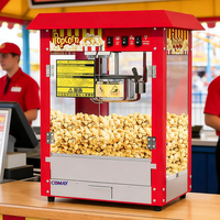 Equipo para Snacks de Bajo Precio: Máquina de Palomitas para Puestos de Mercado Nocturno, Máquina Rápida para Hacer Palomitas.