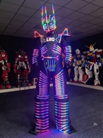 Costumes de robot LED de haute qualité pour spectacles, tenues de cosplay de robot, accessoires de performance adaptés aux festivals et aux fêtes