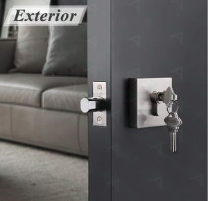 أقفال منزلية Maxal قفل باب دخول F1101 قفل ديدبولت من سبائك الزنك لباب خشبي - Product Image 4