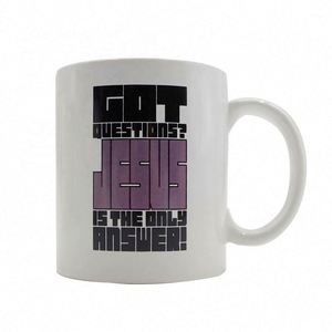Factory-Customized <b>Plain</b> White Brown Ceramic Tea & Coffee <b>Mugs</b> Promotional Drinkware with Printed Logo Decal - Product Image 1