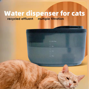 Fontaine à eau électrique pour animaux de compagnie en ABS durable, ultra silencieuse, 2,3 L, plusieurs couleurs pastel, pour la maison et la chambre des animaux de compagnie - Product Image 4