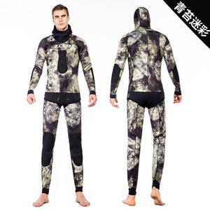 Traje de Buceo Profesional de Neopreno Elástico de 2 mm de Dos Piezas para Caza Submarina - Product Image 4