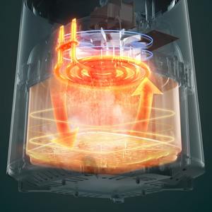 Freidora de Aire AUX 5L con Control Táctil, Horno Eléctrico Inteligente sin Aceite para Cocina Saludable, Diseño Redondo Multifuncional - Product Image 2