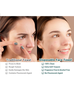 Customized Clean Thick Towel XL Size Face Towel Disposable Eco Friendly <b>Biodegradable</b> Face <b>Wipes</b> Clean Skin Clean Towels - Product Image 4