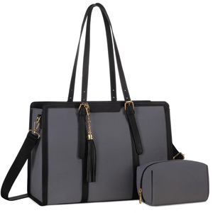 Vente en gros Sacs d'école à la mode Sacs à bandoulière pour le travail Voyage d'affaires 15.6 Sac fourre-tout pour ordinateur portable 17 cm Ensemble mallette 2 pièces pour <span class=keywords><strong>femmes</strong></span> - Product Image 5