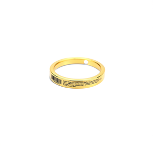 Fashion <b>Rings</b> PVD Gold Plated 316L Stainless Steel Sustainable Resistant Adjustable Band For Women <b>Men</b> Jewelry - Product Image 2