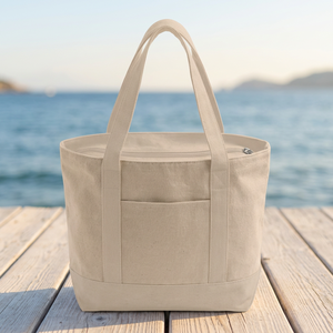 Bolsa de Compras Grande con Cierre Icónica TG238ZIP con Forro de Lona Certificada OEKO TEX 20x14x6 - Product Image 3