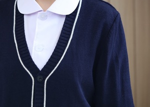 Fabricación de suéter de punto Preppy Chaquetas quirúrgicas de hospital Enfermera Scrub Prendas de abrigo Prendas de punto médicas Cárdigans Abrigos para mujeres - Product Image 4