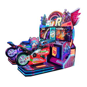 Machine <span class=keywords><strong>de</strong></span> <span class=keywords><strong>jeu</strong></span> d'arcade <span class=keywords><strong>de</strong></span> course <span class=keywords><strong>de</strong></span> moto et <span class=keywords><strong>de</strong></span> voiture à monnayeur pour 2 joueurs, simulateur <span class=keywords><strong>de</strong></span> conduite, <span class=keywords><strong>jeu</strong></span> <span class=keywords><strong>de</strong></span> course <span class=keywords><strong>de</strong></span> moto, thème Parc Coloré - Product Image 5