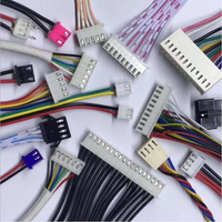 كابلات طرفية مخصصة بـ 2 و3 و4 دبابيس مع موصلات ذكر وأنثى وإضاءة LED وموصلات كهربائية من نوع SM وJST