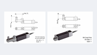 Transducteur de position linéaire E124, sonde de mesure miniature à contact, étanche IP67, résolution 0,001 mm, linearité 0,1 %, LVDT linéaire