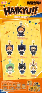 Caja de 12 Unidades al por Mayor Eaki Haikyu Disguise Series: Colgantes de Peluche, Caja Sorpresa, Tarjetas Coleccionables, Figuras y Caja Misteriosa de Coleccionables - Product Image 6