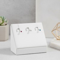 3pcs Perhiasan Tindik Transparan untuk Cincin Hidung Bioflex Retainer Industrial Bar Zircon Perhiasan Tindik Plastik