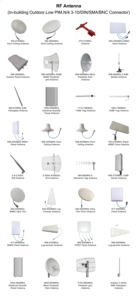 เสาสัญญาณสื่อสารกลางแจ้ง1พอร์ต120แผง ° RF 5150-5850MHz ฐานเสาอากาศ WiFi เซเตอร์18dBi สำหรับ5G Das IBS - Product Image 6