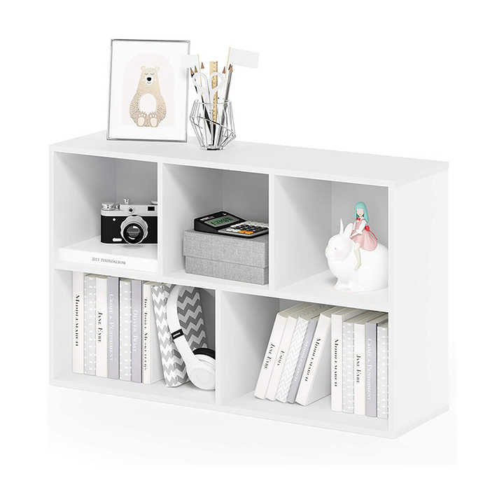 Custom Modern Home Office Bookshelf Wooden Display Simple Bookshelves