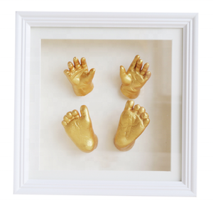 Kit de <span class=keywords><strong>moulage</strong></span> plâtre pour les mains, cadeau d'anniversaire de bébé, pour poser les pieds - Product Image 1