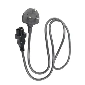 BS 3 Pontas AC Power Cord IEC320 C6 para REINO UNIDO Inglaterra BS1363 3 Pontas Cabo de Saída AC para Laptop Notebook Viagem Internacional